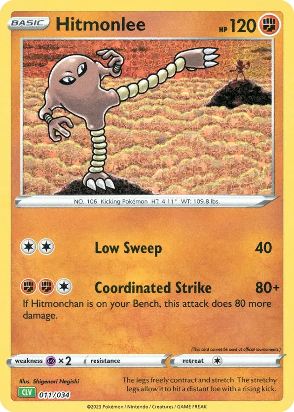 Hitmonlee - 11/34 - Pokémon TCG Classic - Venusaur