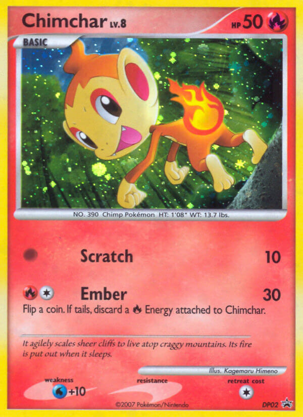 Chimchar - DP02 - DP Black Star Promos
