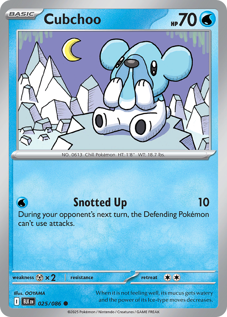 Cubchoo - 25/86 - Black Bolt