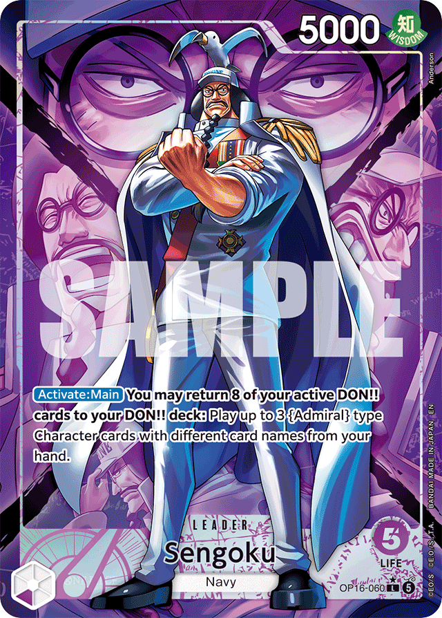 Sengoku - OP16-060 - Leader (Alternate Art) - The Time Of Battle