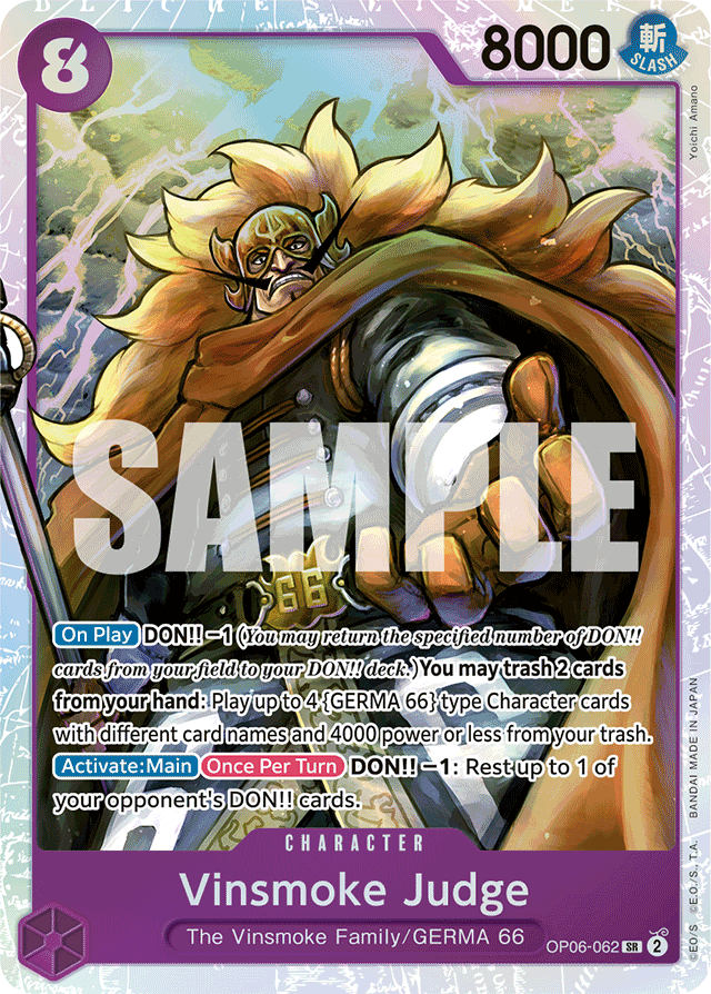 Vinsmoke Judge - OP06-062 - Super Rare - Wings of the Captain