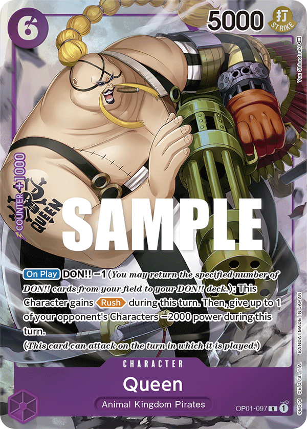 Queen - OP01-097 - Rare (Alternate Art) - Romance Dawn