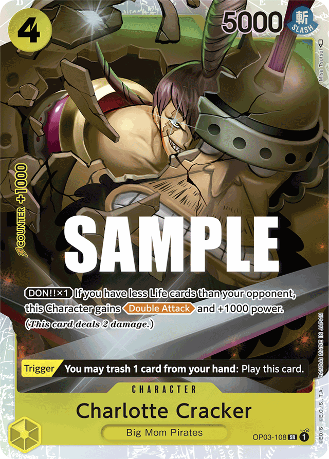 Charlotte Cracker - OP03-108 - Super Rare - Pillars of Strength