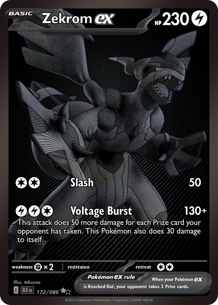 Zekrom ex - 172/86 - Black Bolt
