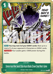 Demon Aura Nine Sword Style Asura Blades Drawn Dead Man's Game - OP12-037 - Rare - Legacy of the Master