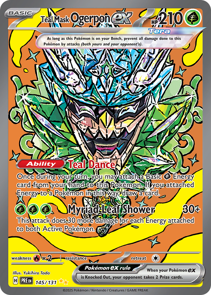 Teal Mask Ogerpon ex - 145/131 - Prismatic Evolutions