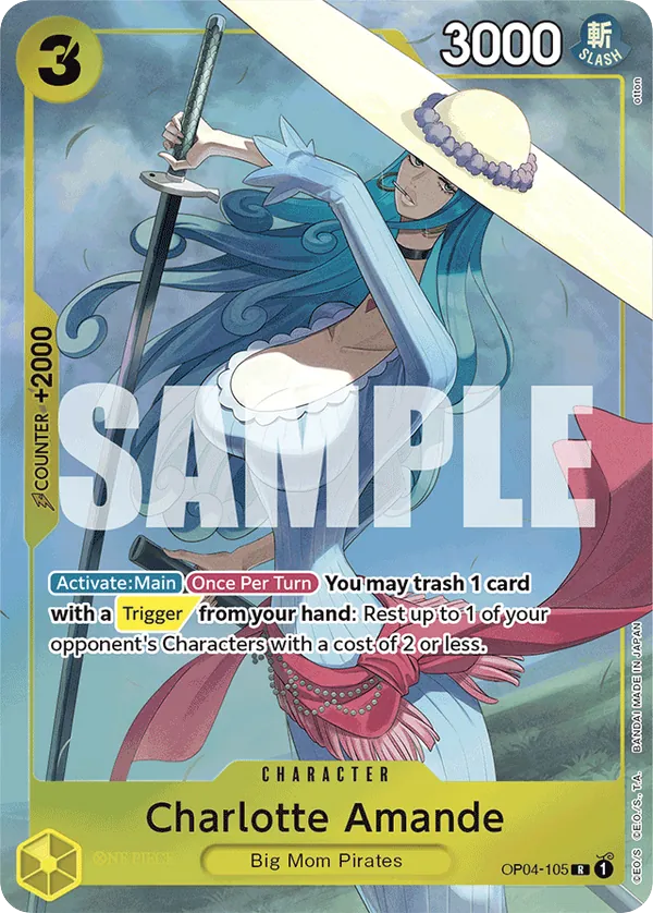 Charlotte Amande - OP04-105 - Rare (Best Selection Vol1Alt Art) - Kingdoms of Intrigue