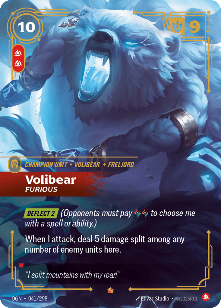 Volibear, Furious - 041/298 - Epic - Origins