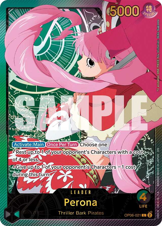 Perona - OP06-021 - Leader (Special Alternate Art) - Wings of the Captain