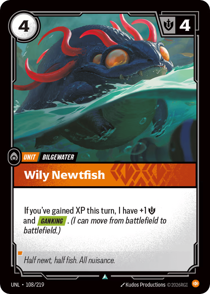 Wily Newtfish - 108/219 - Uncommon - Unleashed