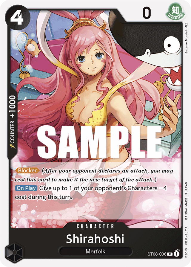 Shirahoshi - ST08-006 - Common - Monkey.D.Luffy