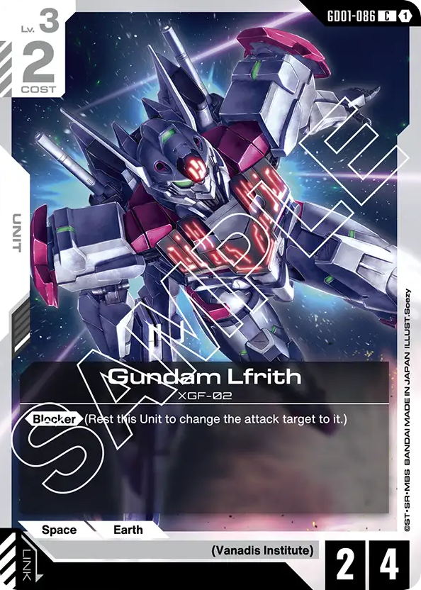 Gundam Lfrith - GD01-086 - Common - Newtype Rising
