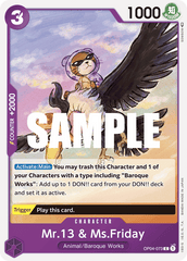 Mr.13 & Ms.Friday - OP04-073 - Common - Kingdoms of Intrigue
