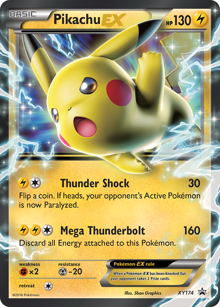 Pikachu-EX - XY174 - XY Black Star Promos