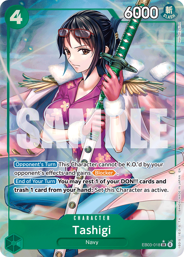 Tashigi - EB03-018 - Super Rare (Alternate Art) - Heroines Edition