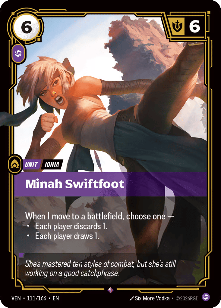 Minah Swiftfoot - 111/166 - Rare - Vendetta