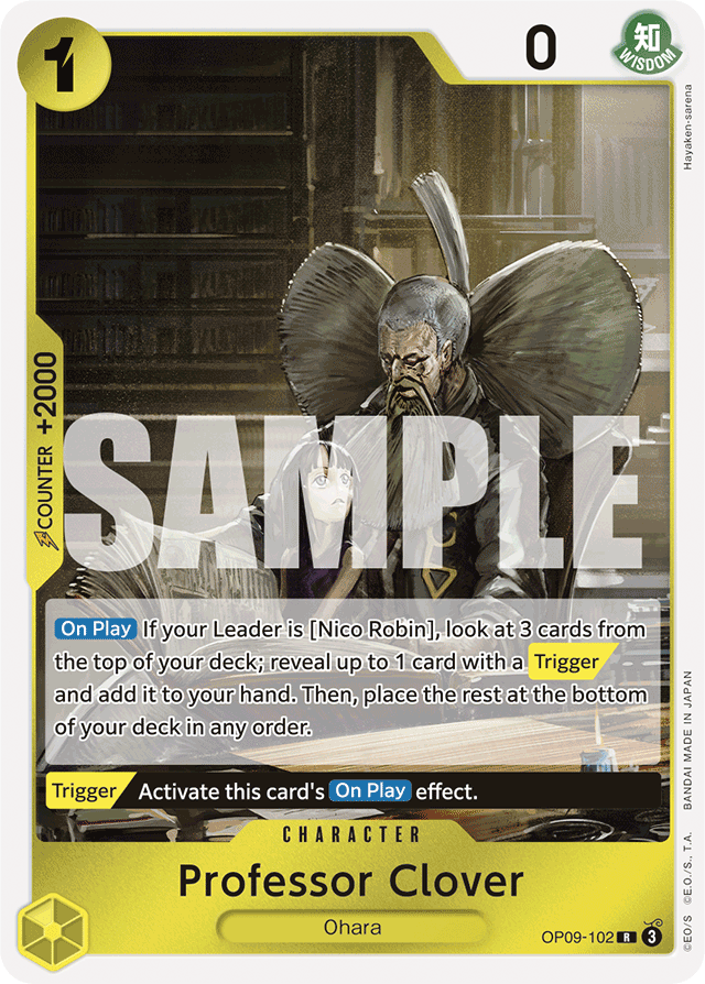 Professor Clover - OP09-102 - Rare - Emperors In The New World