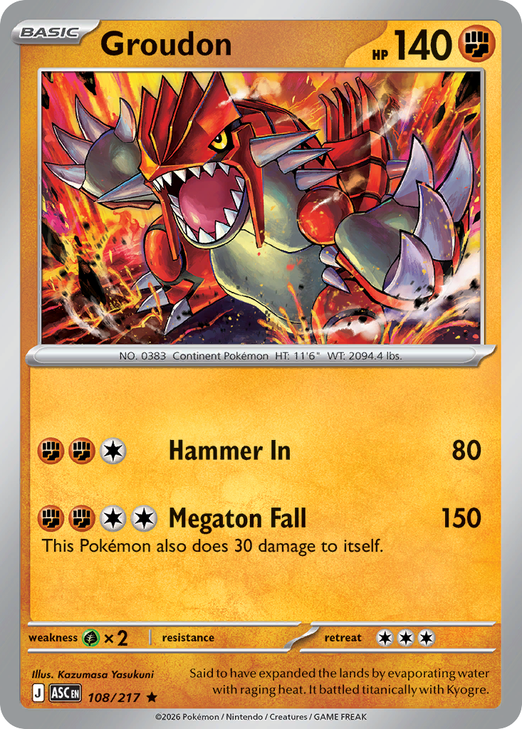 Groudon - 108/217 - Ascended Heroes