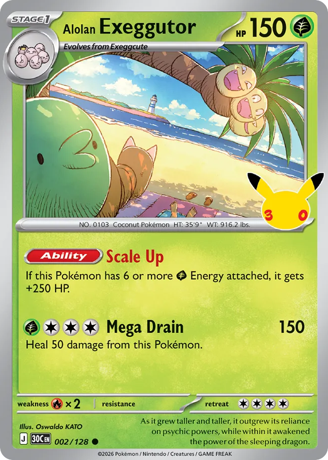 Alolan Exeggutor - 002/128 - 30th Celebration