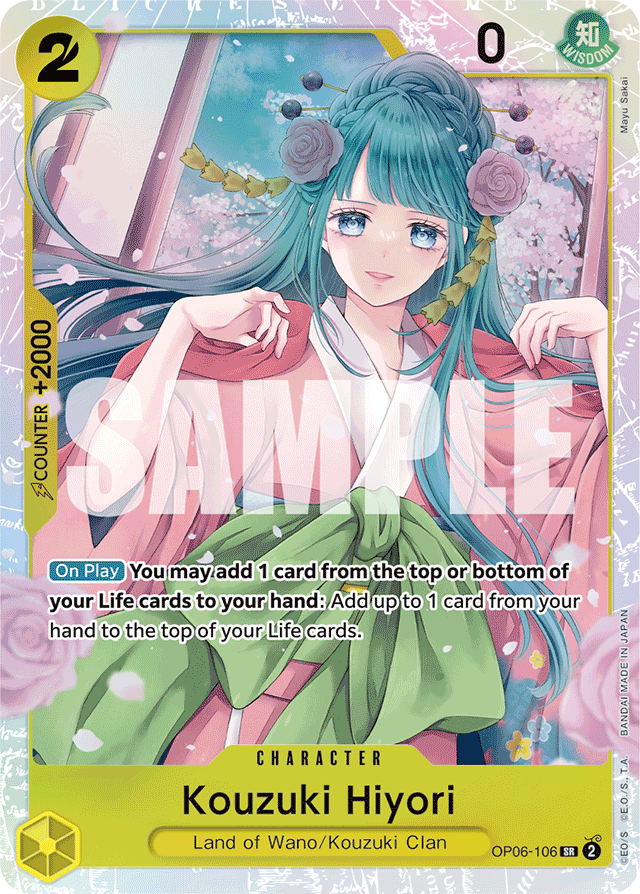 Kouzuki Hiyori - OP06-106 - Super Rare - Wings of the Captain