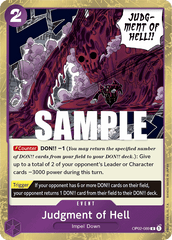 Judgment of Hell - OP02-089 - Rare - Paramount War