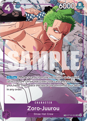 Zoro-Juurou - ST18-004 - Super Rare (Treasure Rare) - PURPLE Monkey.D.Luffy