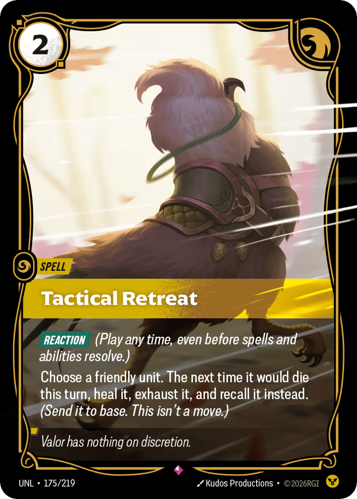 Tactical Retreat - 175/219 - Rare - Unleashed