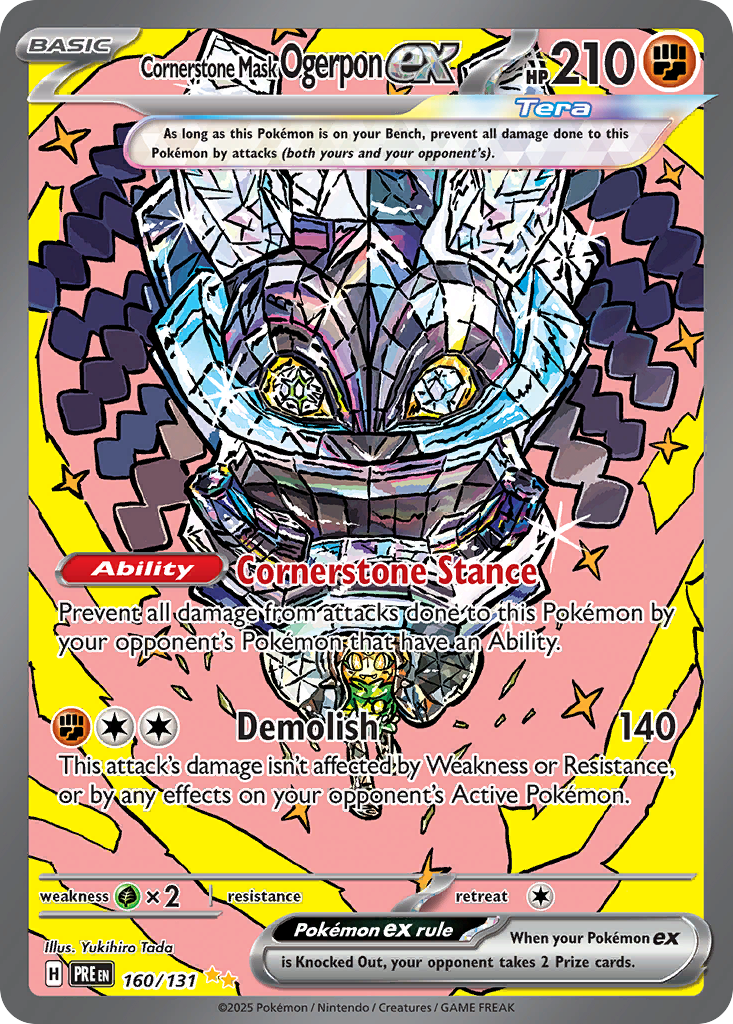 Cornerstone Mask Ogerpon ex - 160/131 - Prismatic Evolutions