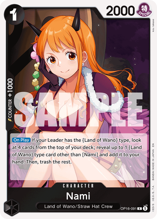 Nami - OP16-091 - Rare - The Time Of Battle
