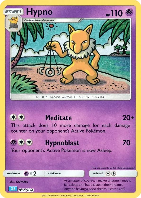 Hypno - 12/34 - Pokémon TCG Classic - Blastoise