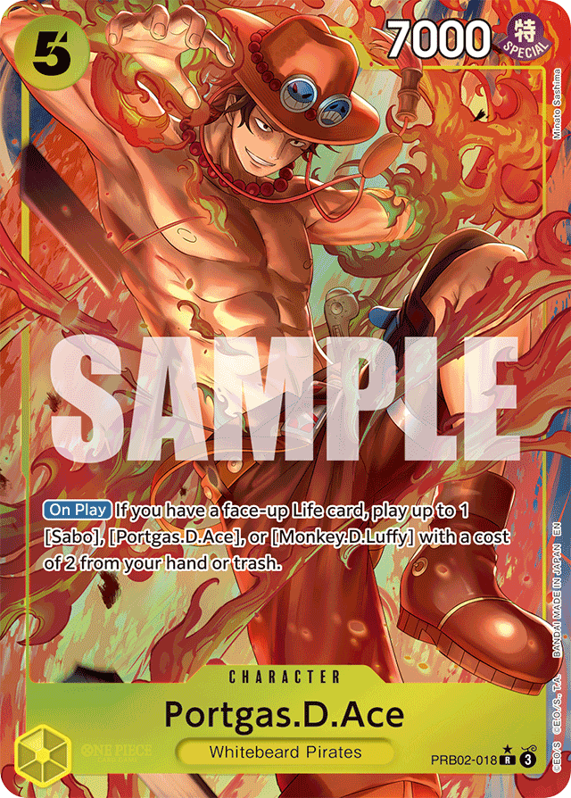 Portgas.D.Ace - PRB02-018 - Rare (Alternate Art) - The Best Vol.2