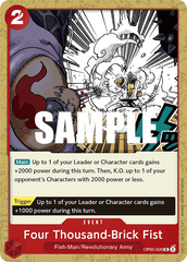 Four Thousand-Brick Fist - OP05-020 - Uncommon - Awakening of the New Era