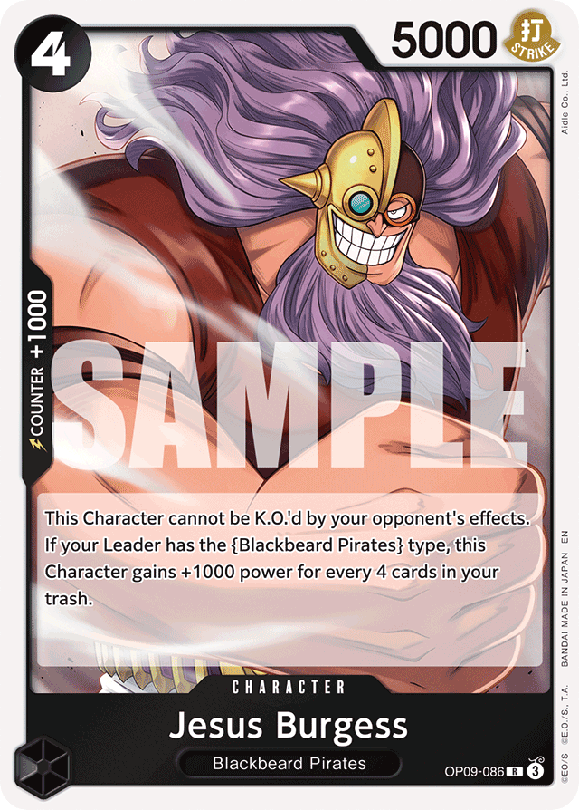 Jesus Burgess - OP09-086 - Rare (Reprint) - Emperors In The New World