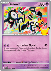 Unown - 072/128 - 30th Celebration
