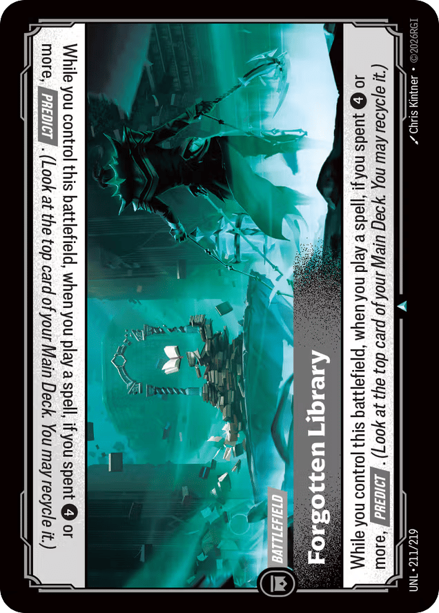 Forgotten Library - 211/219 - Uncommon - Unleashed