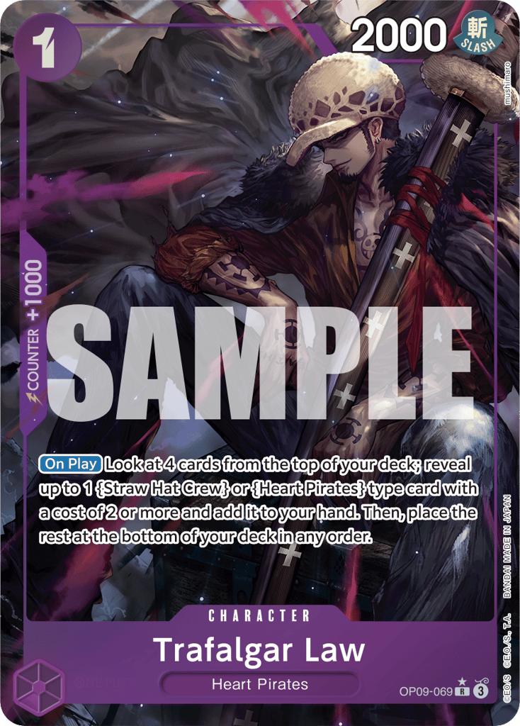 Trafalgar Law - OP09-069 - Rare (Alternate Art) - Emperors In The New World