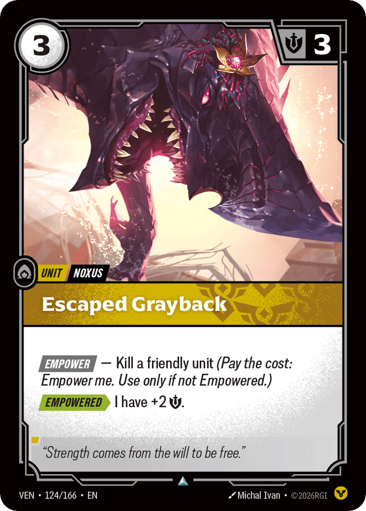 Escaped Grayback - 124/166 - Uncommon - Vendetta