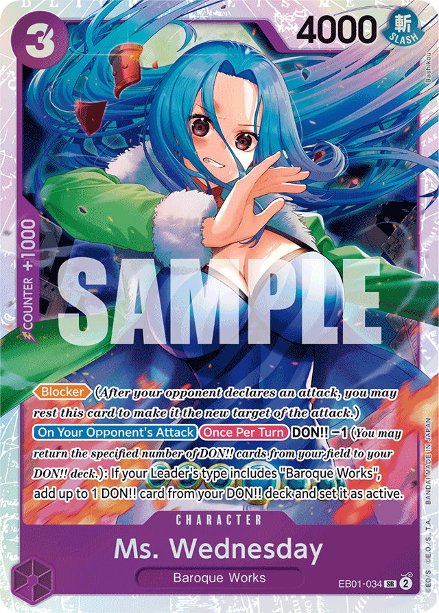 Ms. Wednesday - EB01-034 - Super Rare - Memorial Collection
