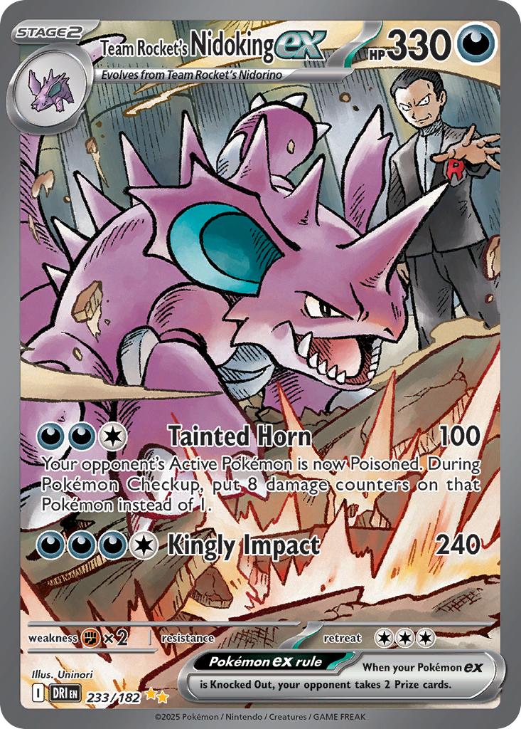 Team Rocket's Nidoking ex - 233/182 - Destined Rivals