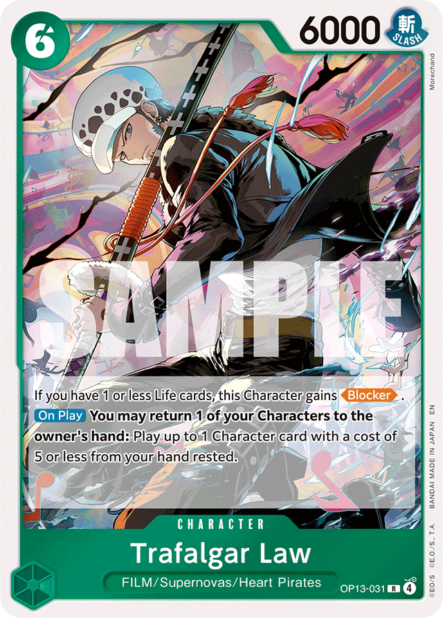 Trafalgar Law - OP13-031 - Rare - Carrying On His Will