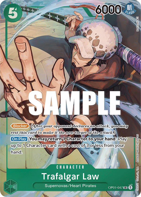 Trafalgar Law - OP01-047 - Super Rare (Alternate Art) - Romance Dawn