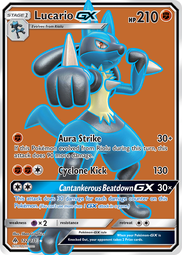 Lucario-GX - 122/131 - Forbidden Light