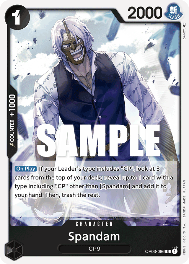 Spandam - OP03-086 - Rare - Pillars of Strength