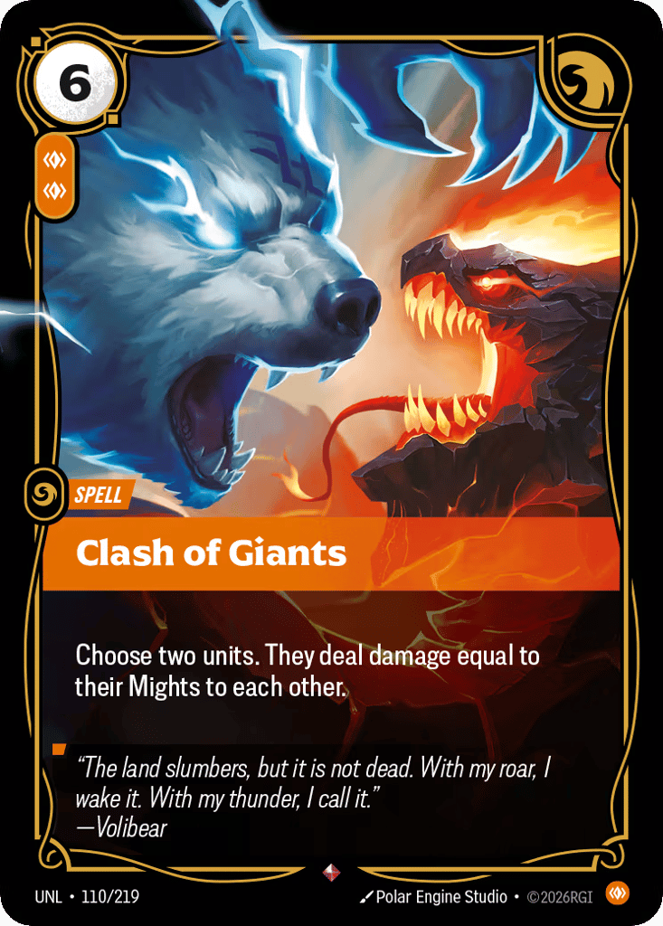 Clash Of Giants - 110/219 - Rare - Unleashed