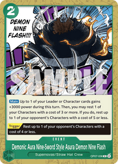 Demonic Aura Nine-Sword Style Asura Demon Nine Flash - OP07-036 - Rare (Reprint) - 500 Years In The Future
