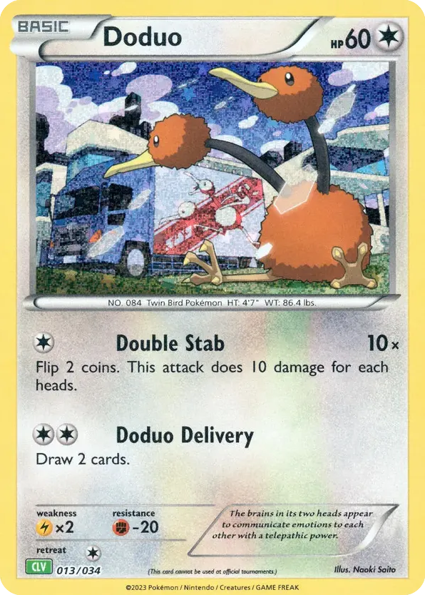 Doduo - 13/34 - Pokémon TCG Classic - Venusaur