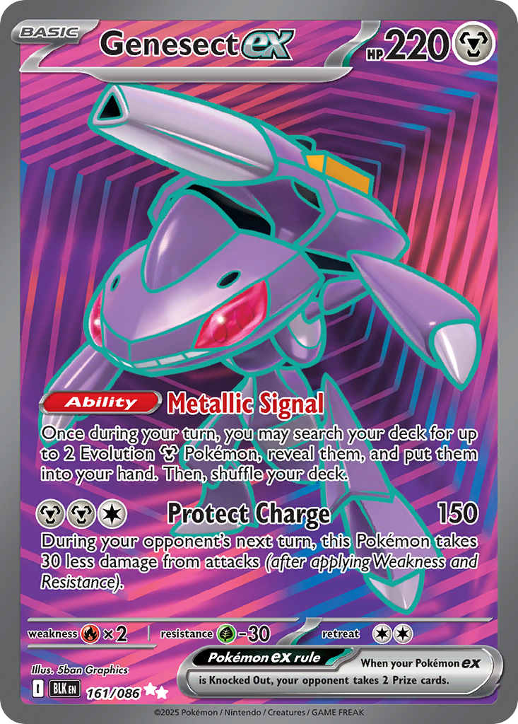 Genesect ex - 161/86 - Black Bolt