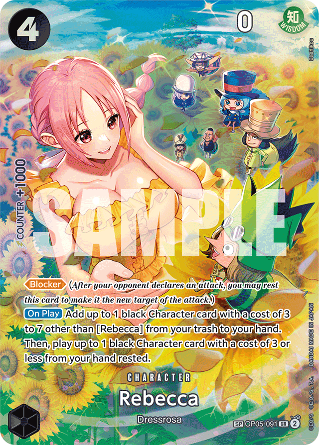 Rebecca - OP05-091 - Super Rare (Special Alternate Art) - Awakening of the New Era
