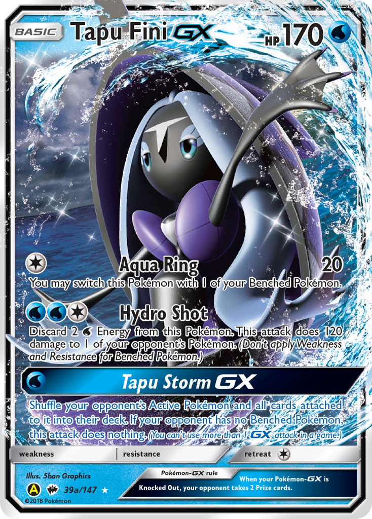 Tapu Fini-GX - 39a/147 - Burning Shadows