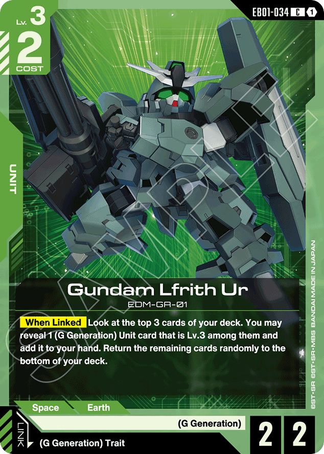 Gundam Lfrith Ur - EB01-034 - Common - Eternal Nexus